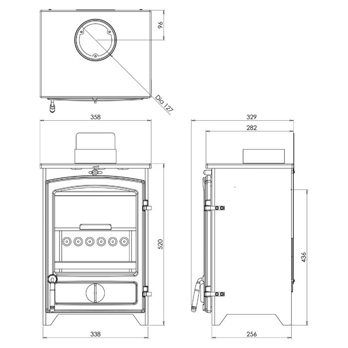 Go Eco 5kW Eco Design Ready Multi-Fuel / Wood Burning Stove